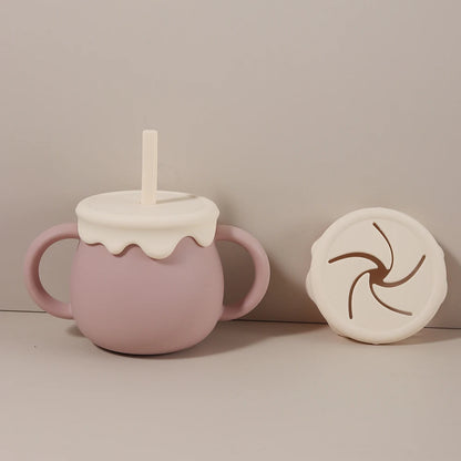 Baby Cup- 3 in 1 Silicone Snack Cup