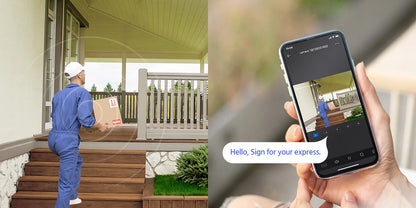 ANNKE 12MP Smart Dual Light Turret network Camera 2.8mm lens Motion detection 2.0 Built-in microphone Waterproof Smart Home