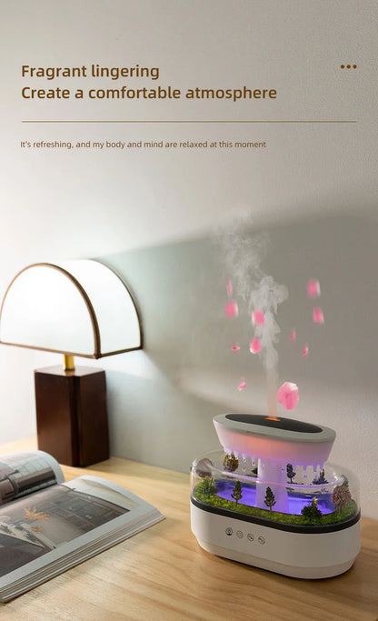 250ml Raindrop Aroma Diffuser with Color Light