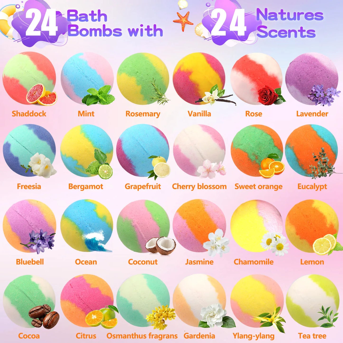 Kids Surprise Bath Bombs 24 Pack