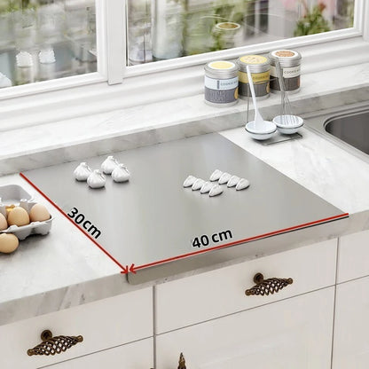 Food Grade Stainless Steel Chopping Board 304 Cutting Board Non-slip Edge Suitable for Cutting Vegetables Pastries Kitchen Tools