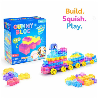 Squishy Jelly Building Blocks Soft Stretchy Sensory Toys For Kids Teens Perfect For Party Playroom Table Decor Birthday Gift
