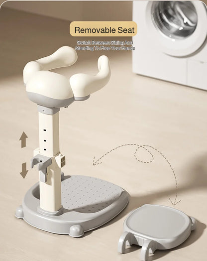 Baby Standing Shower Stand Adjustable Children's Bath Device Household Non-Slip Children's Bath Stand Baby Bath Stand Support