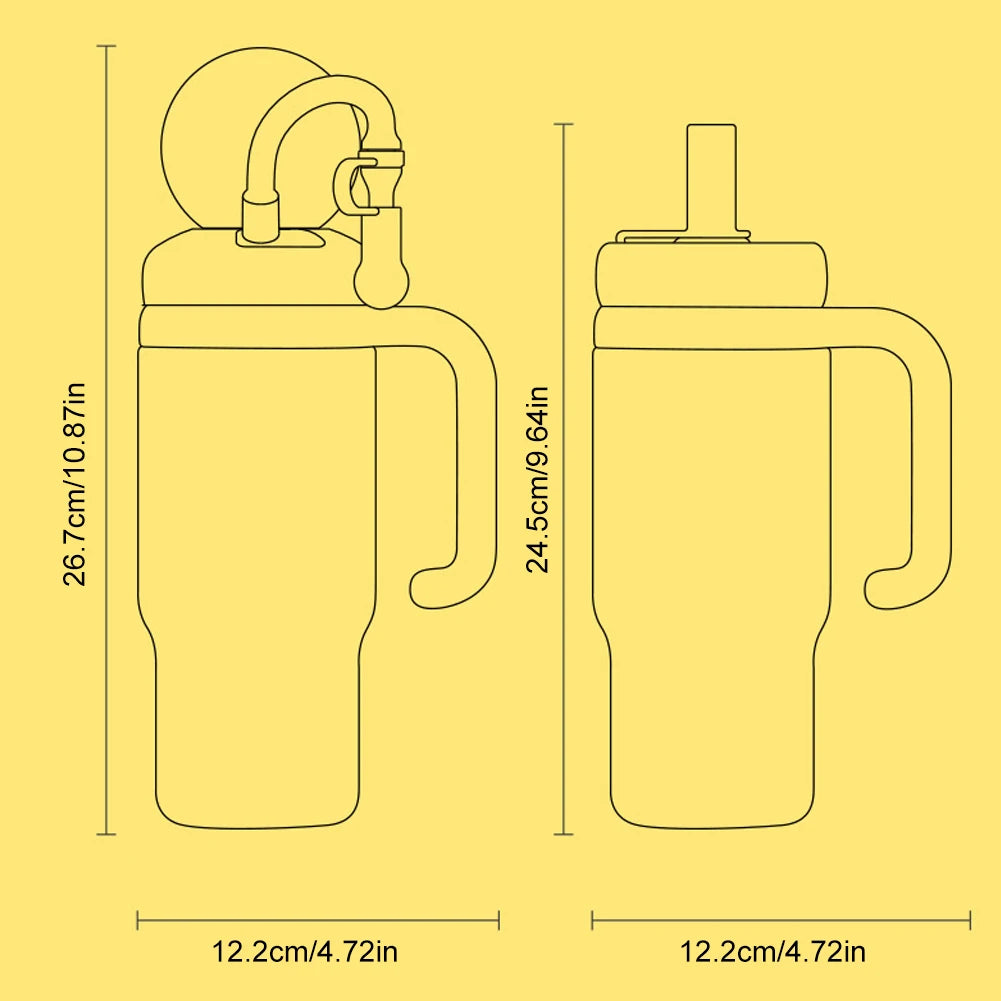710ML Stainless Steel Whale Fountain Tumbler with Handle Leak Proof Whale Squirt Drinking Cup Water Bottle with Straw Cute Gift