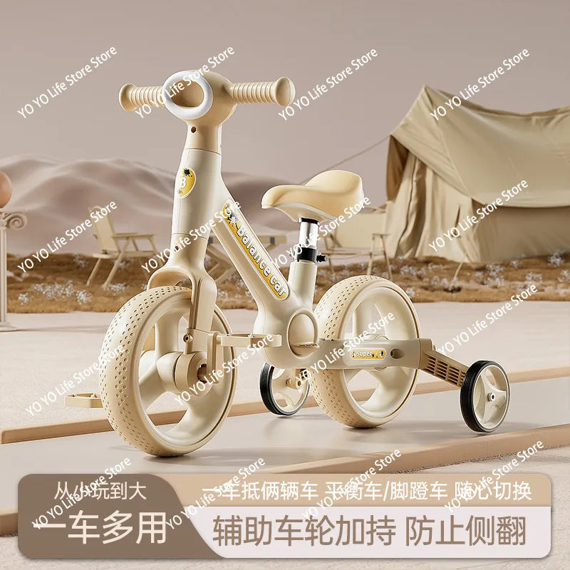 Children's balance scooter bike 1 to 3-6 years old children's baby toy bicycle 4-in-1 tricycle