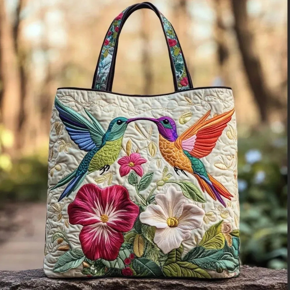 Portable Large Capacity Quilted Tote Bag 3D Printed Pattern