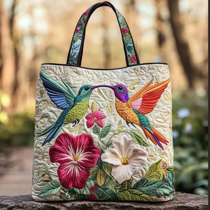 Portable Large Capacity Quilted Tote Bag 3D Printed Pattern