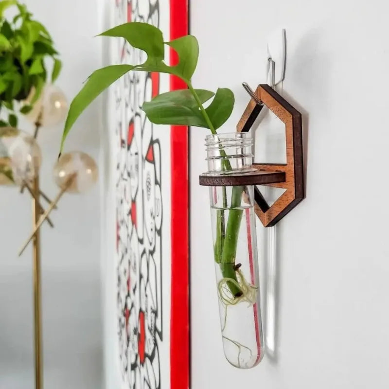 Wooden Wall Hanging Shelve Plant Flower Arrangement Plant Hangers