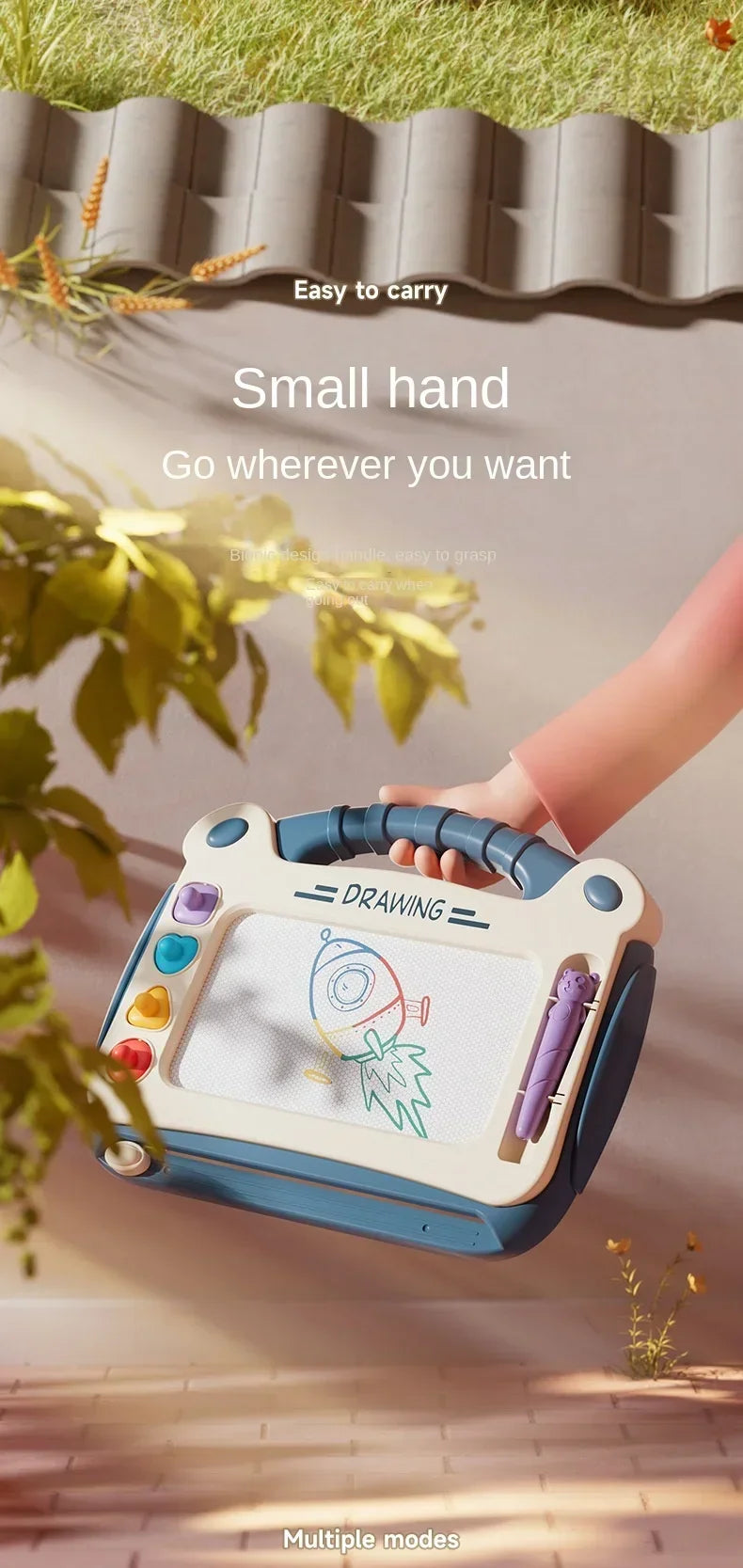 Kids Drawing Puzzle Board