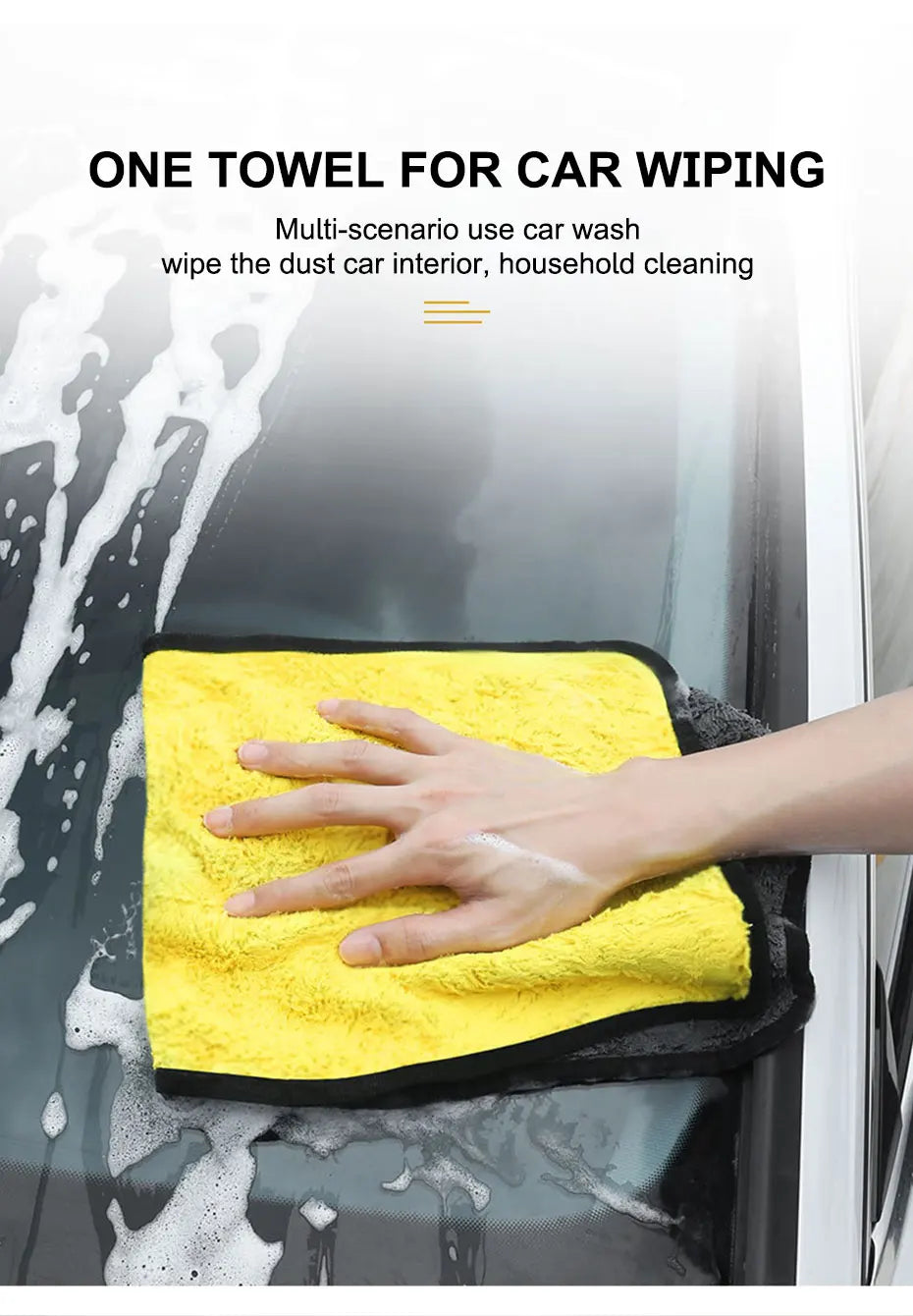 SEAMETAL High-end Microfiber Towel Car Wash Towel Detailing Cleaning Cloth Car Wash Drying Towel Car Absorbent Cleaning Products