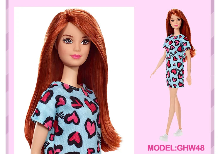 Original Mattel Barbie Fashionistas Doll Music Star Blonde Hair Bjd with Accessories Toys for Girls Collection Educational Props