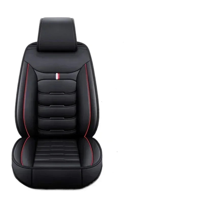 Auto Set Car Seat Covers PU Leather Single Front Split Bench Protector Four Season Universal Fit Most Car SUV Car Accessories