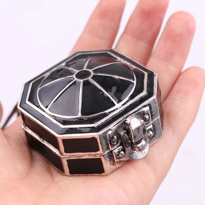 Jack Sparrow Box Compass Pendant Necklace Unisex Wanderlust Themed Cosplay Jewelry Choker for Men And Women