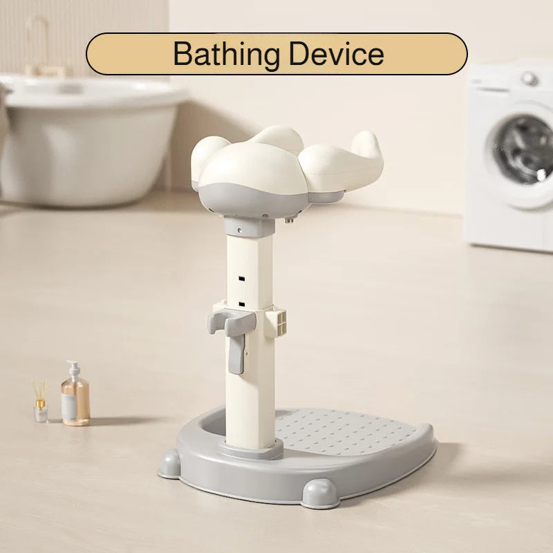 Baby Standing Shower Stand Adjustable Children's Bath Device Household Non-Slip Children's Bath Stand Baby Bath Stand Support
