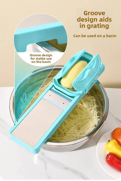 Multi-Functional Slicer, Kitchen Tool, Grater, Shredder, Potato Shredder, Double-Door Multi-Functional Slicer, Grater
