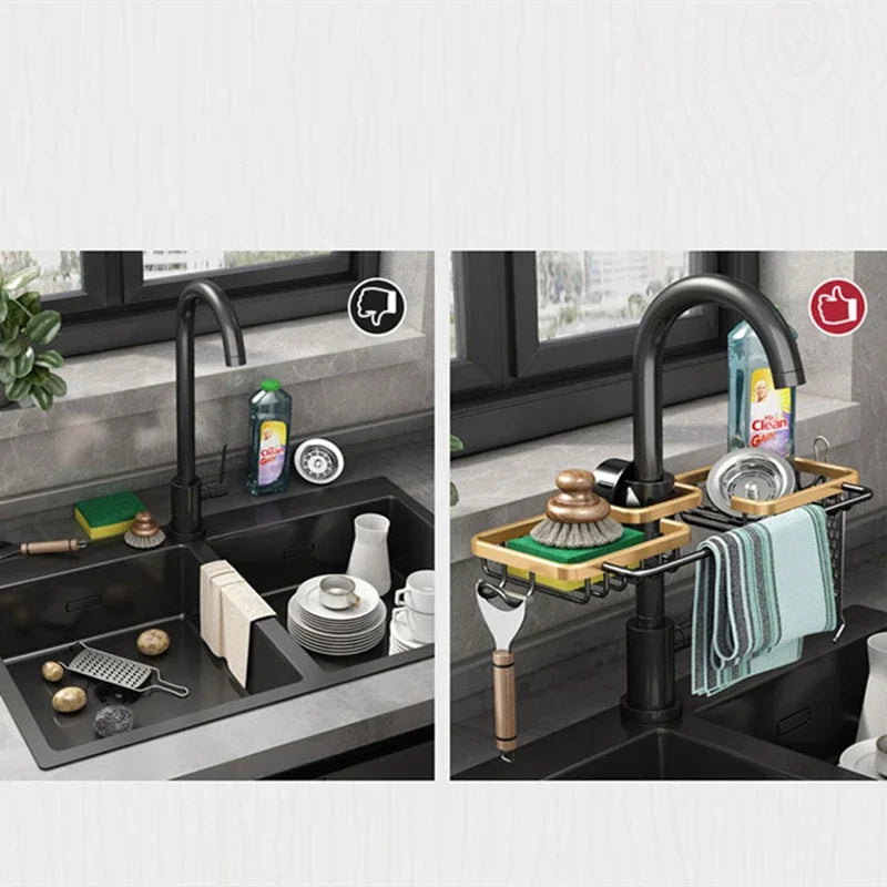 Aluminum Sink Organizer Rack