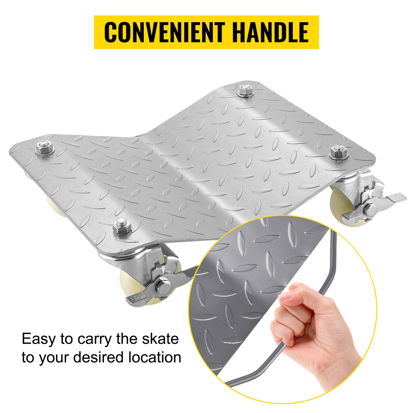 SucceBuy Vehicle Positioning Wheel Dollies 680Kg Per Dolly 2Pcs Car Wheel Dollies Car Skate Dolly Van Positioning Garage Jack