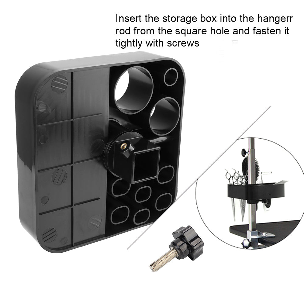 Dog Cat Supplies Groomer Tool On the bracket Table Scissors Dog Comb Boxes Pet Grooming Tools Plastic Storage Box